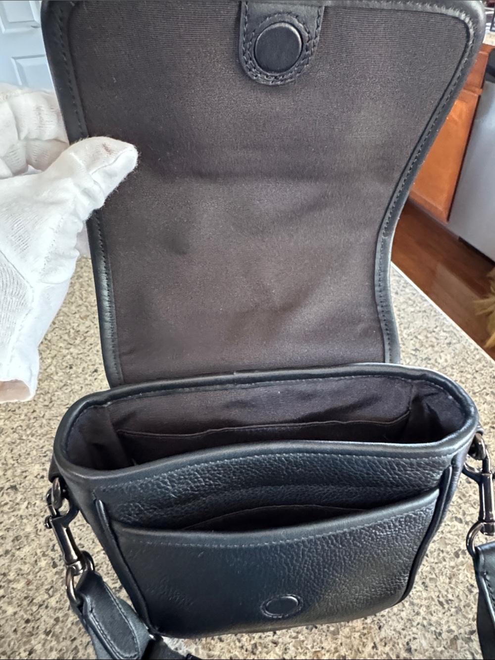 🖤Coach Black Pebbled Leather Messenger Crossbody - Coach EUC🖤 - Picture 13 of 17